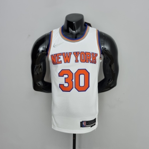 75th Anniversary Randle #30 New York Knicks White NBA Jersey