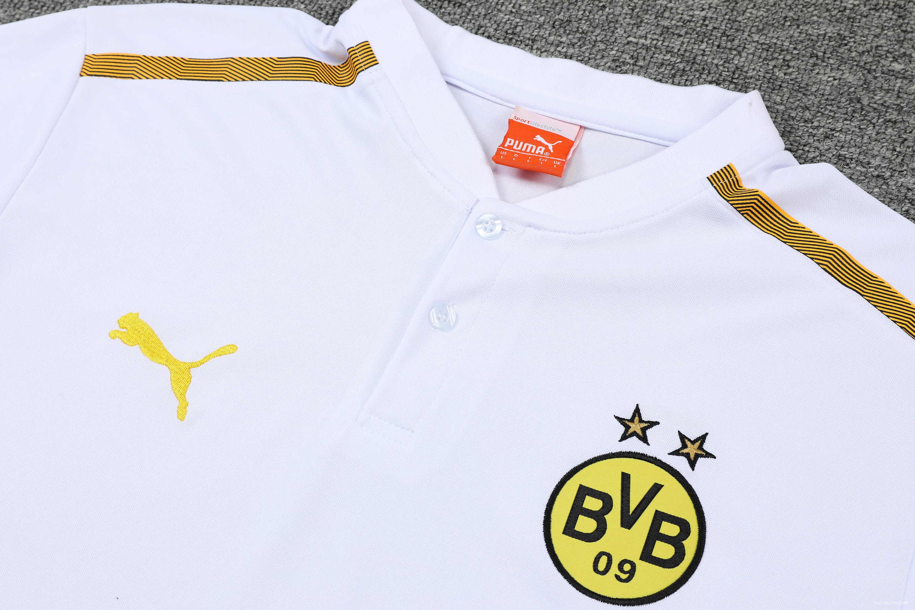 Borussia Dortmund POLO kit White (not supported to be sold separately)