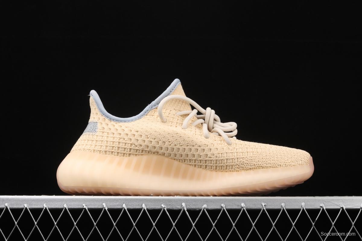 Adidas Yeezy Boost 350V2 Linen FY5158 Darth Coconut 350 second generation flax full star