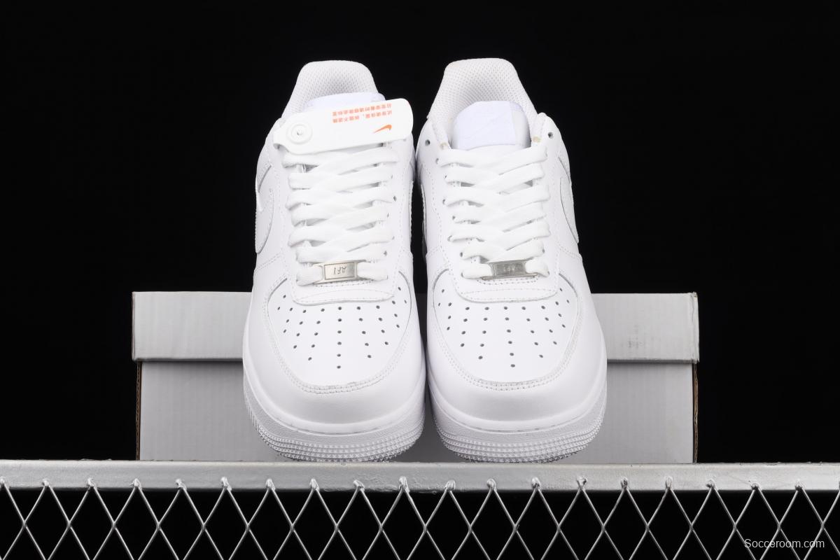 NIKE Air Force 1'07 Low classic all-white low-top leisure sports shoes 315122-111,