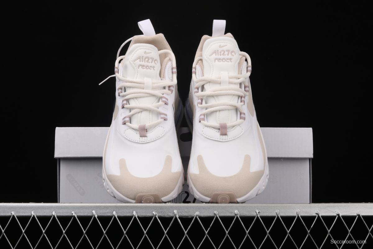 NIKE Air Max 270React new high-frequency mesh hollowing out function half-palm air cushion running shoes CJ0619-102