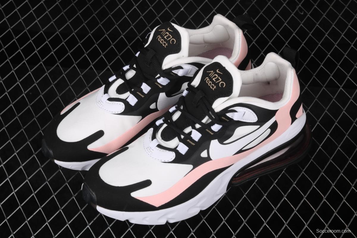 NIKE Air Max 270React new high-frequency mesh function half-palm air cushion cushioning running cloth shoes AT6174-005