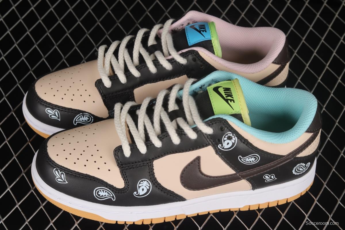 NIKE DUNK Low SE Free .99 Cashew Flower SB Buckle Shredded Backboard Fashion Casual Sneakers DH0952-001