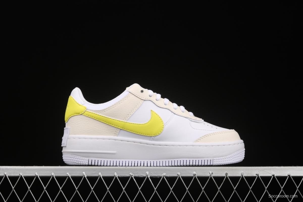 NIKE Air Force 1 ShAdidasow light weight heightened low-top board shoes DJ5197-100