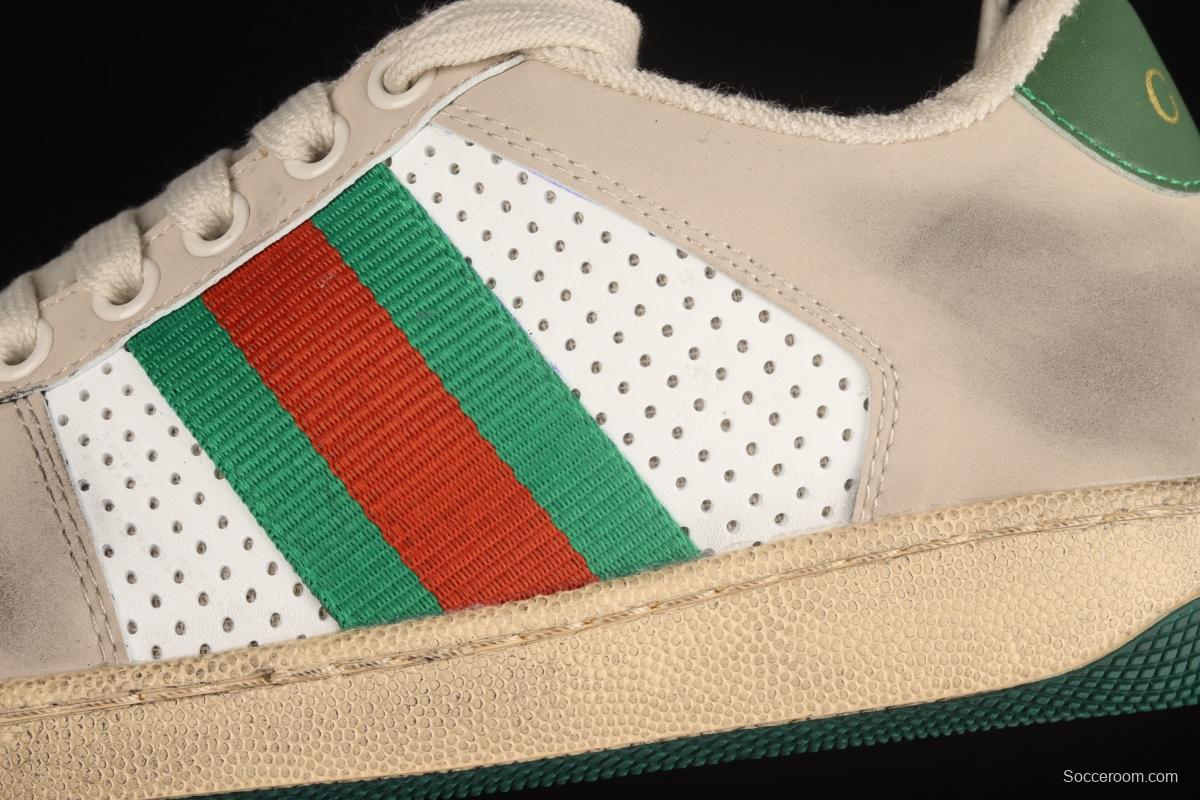 Gucci Distressed Screener Sneaker Gucci classic dirty shoes