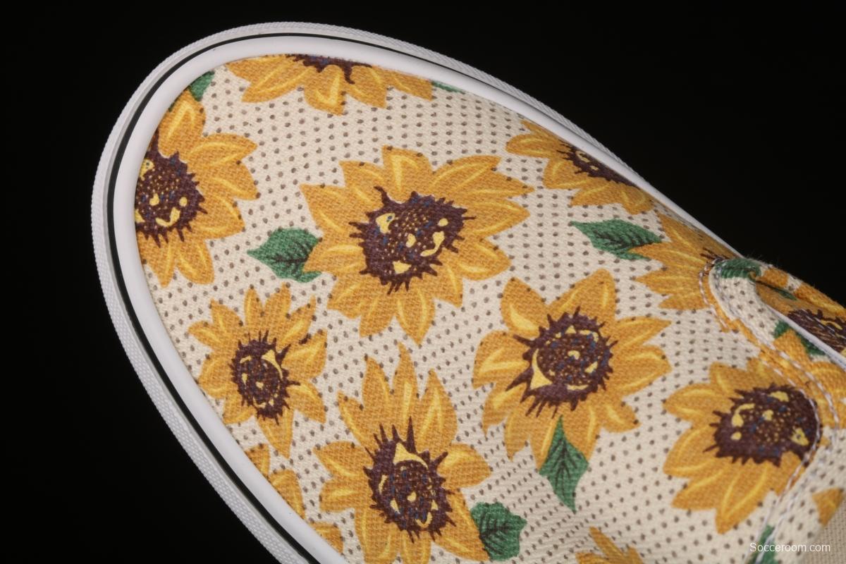 Vans Authentic Vance limited edition daisies printed low-top skateboard shoes VN0A5ZMRFN0