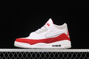 Air Jordan 3 Retro TiNIKEer white and red hook layer true standard CJ0939-100