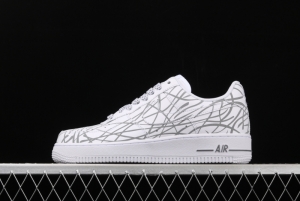 NIKE Air Force 1 Low classic 3M reflective low-top casual board shoes Nmuri 0299