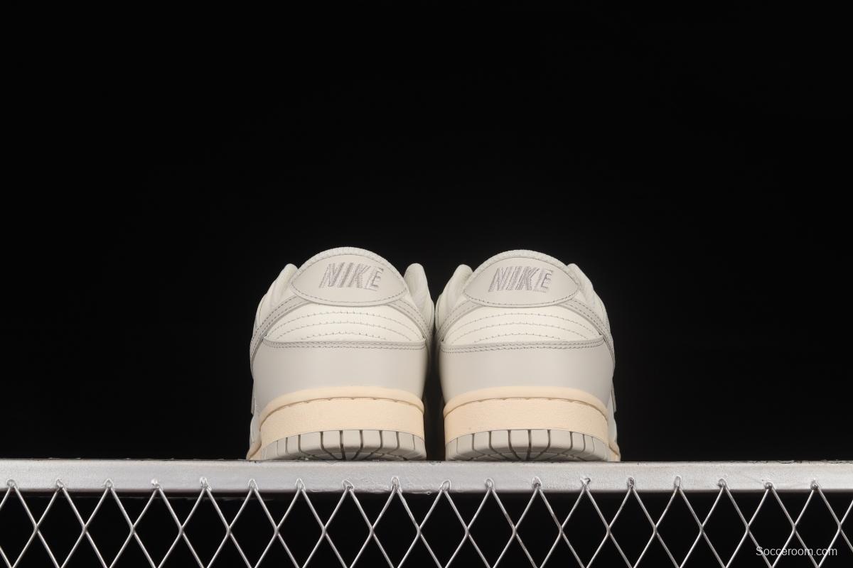 NIKE DUNK Low Bone White Color Matching SB Buckle Backboard Fashion Casual Sneakers DD1503-107