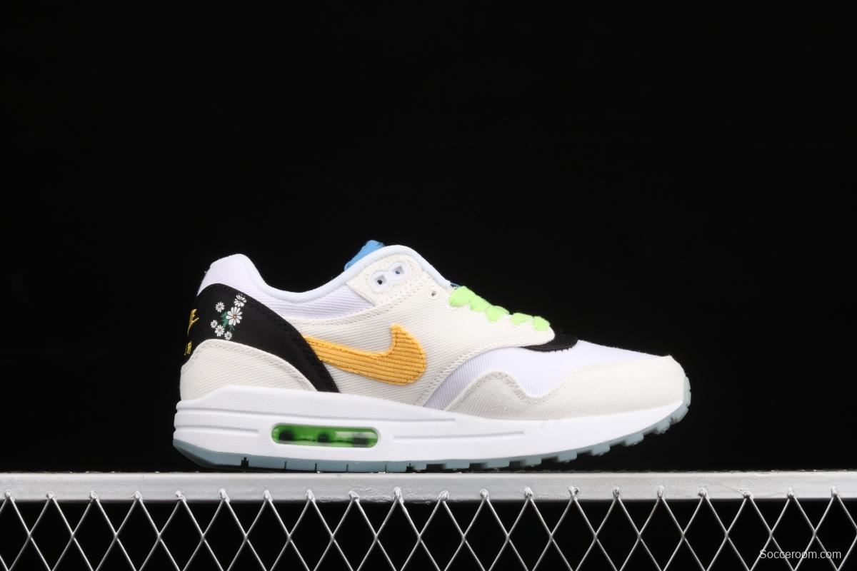 NIKE Air Max 1 Daisy Pack daisy half-palm air cushion retro running shoes CW6031-100