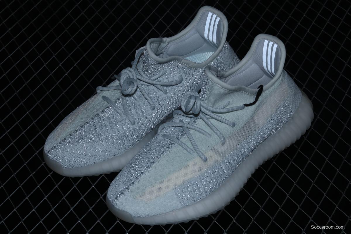 Adidas Yeezy 350 Boost V2 FW5317 Darth Coconut 350 second generation hollowed-out silk ice blue star matching BASF popcorn