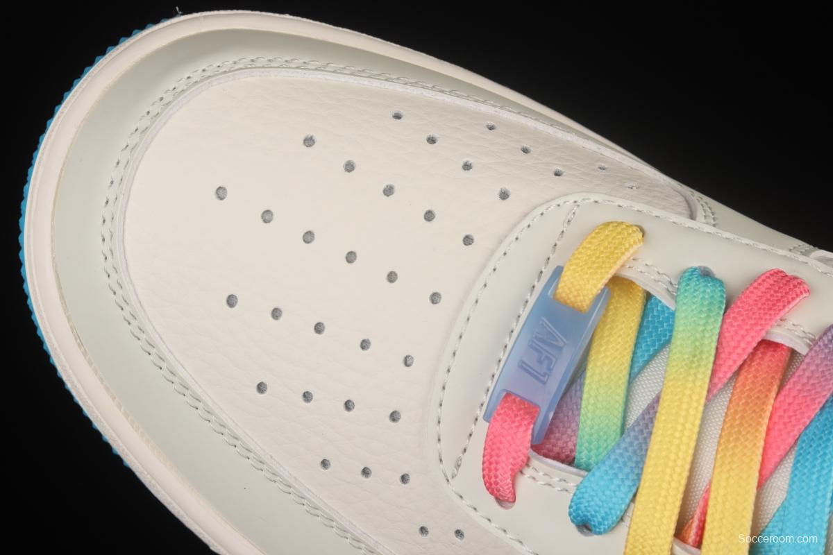 NIKE Air Force 1'07 Low Thermal Sensing Rainbow Low Casual Sneakers DD3396-131