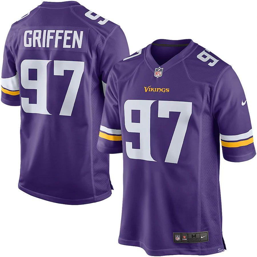 Men's Everson Griffen Purple Player Limited Team Jersey