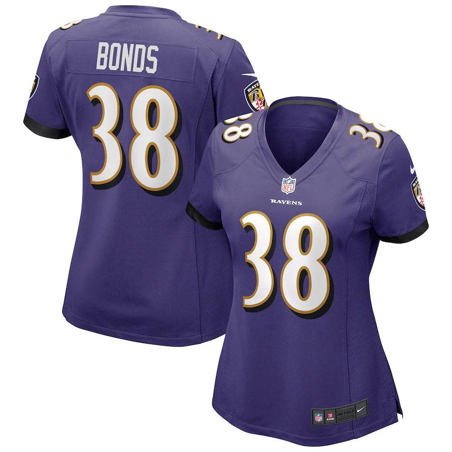 Women's Terrell Bonds Purple Player Limited Team Jersey