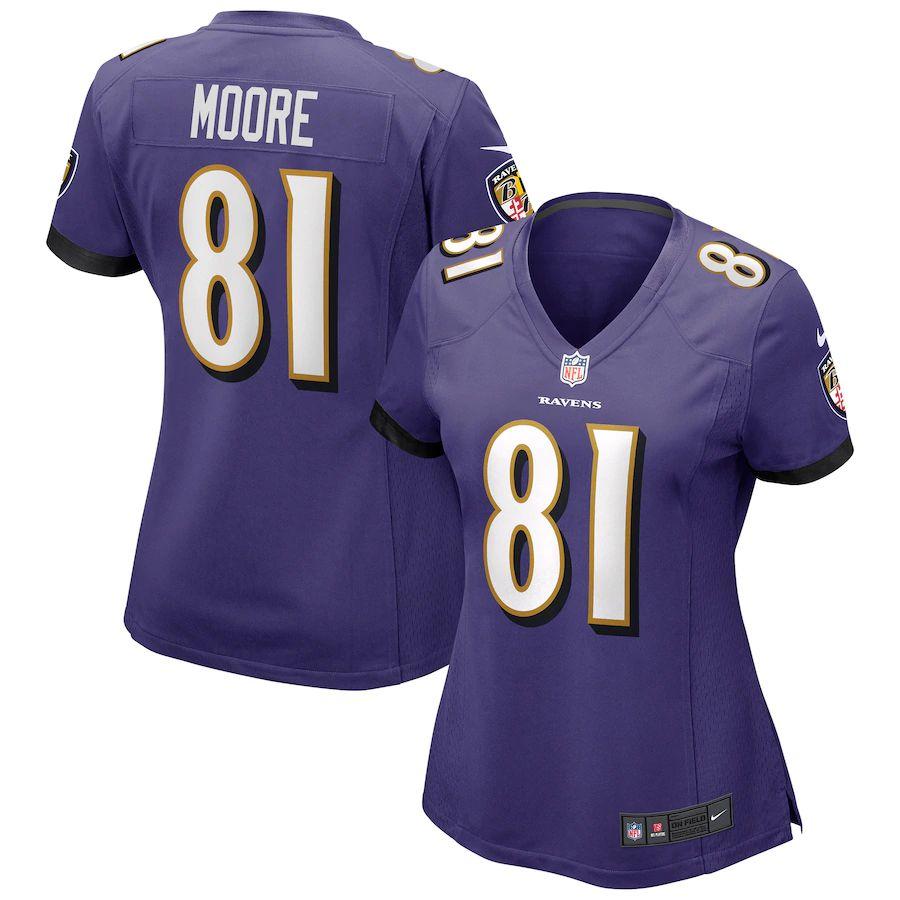 Women's Jaylon Moore Purple Player Limited Team Jersey