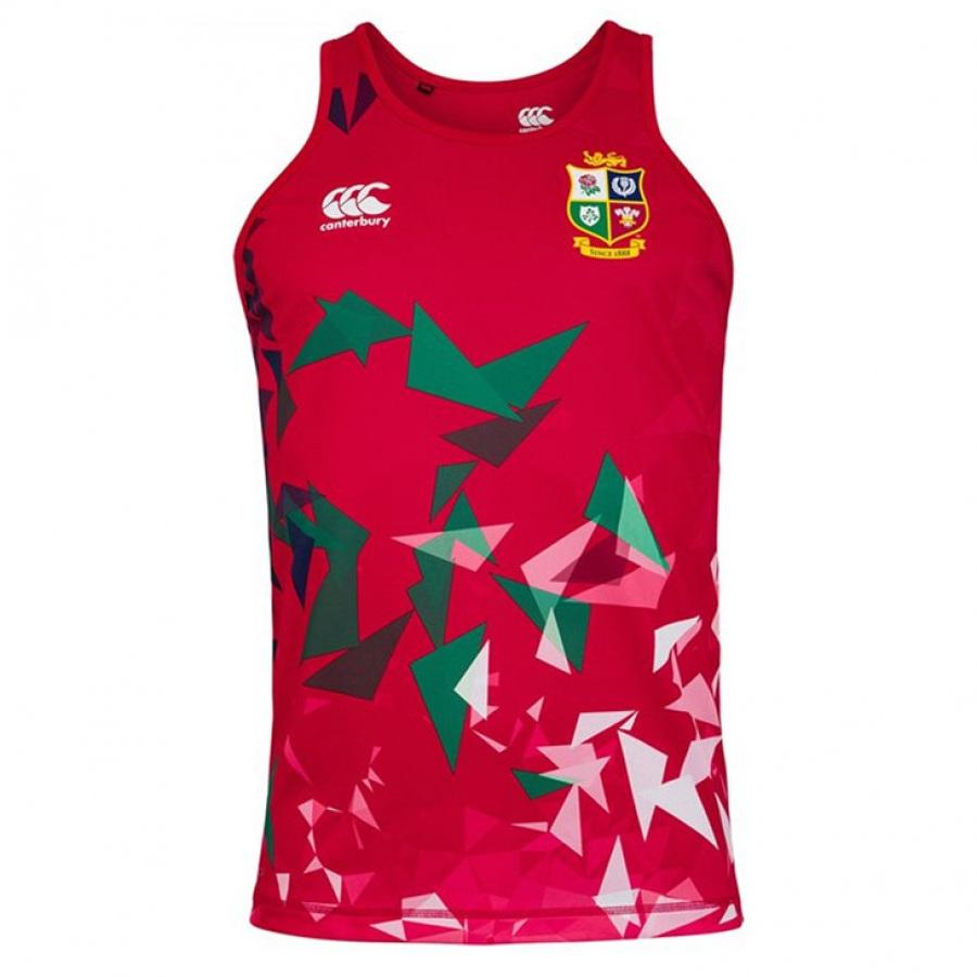 British And Irish Lions 2021 Mens Rugby Singlet - Red