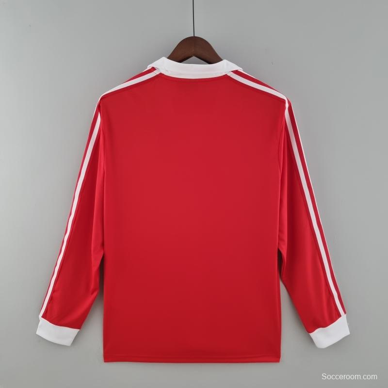 Retro Chile 1982 Long Sleeve Home Soccer Jersey