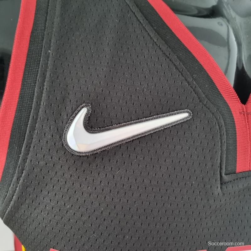 75th Anniversary Miami Heat OLADIPO#4 Black NBA Jersey