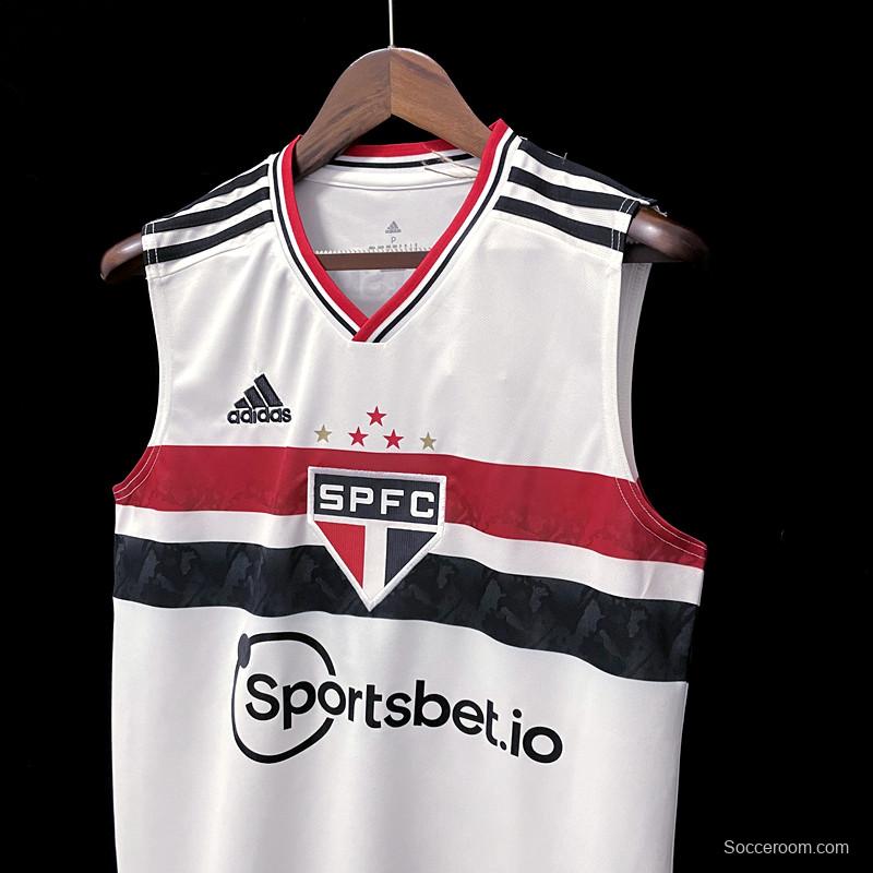 22/23 Vest Sao Paulo Home White Soccer Jersey