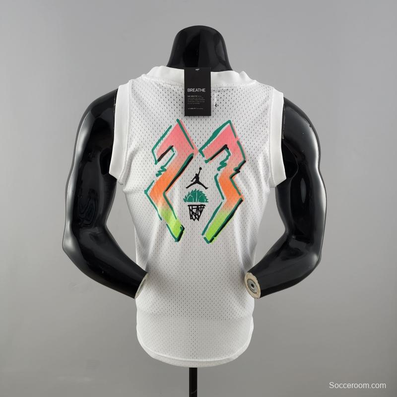 NBA Jordan White Vest Shirts #K000174