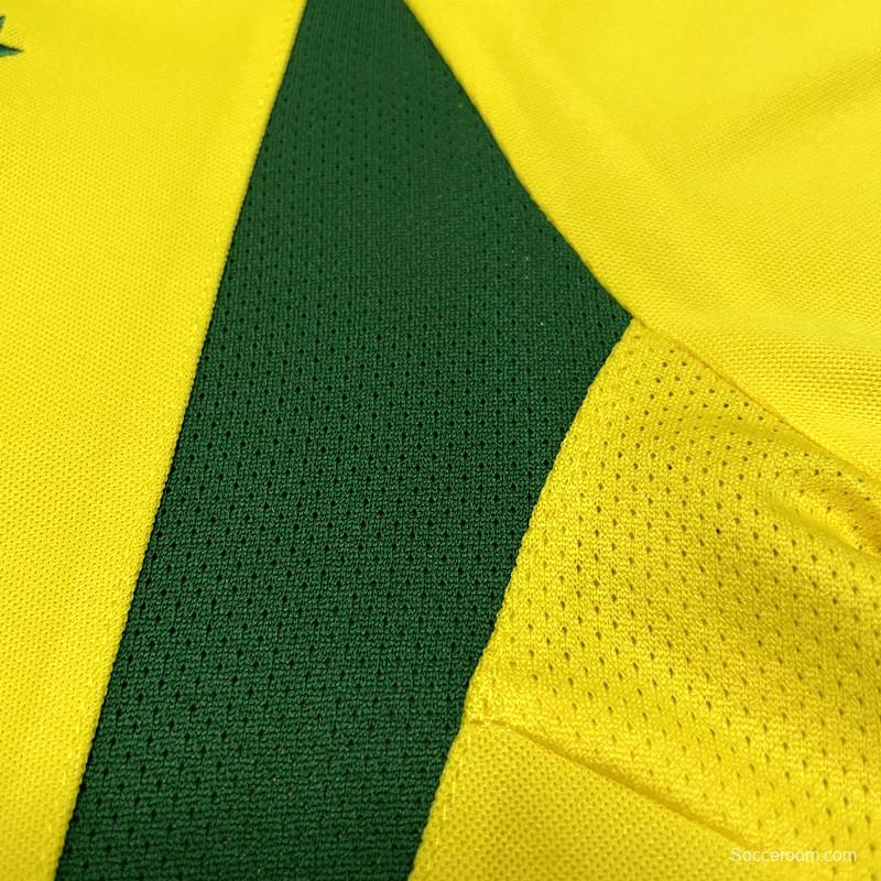 Retro 2002 Brazil Home Soccer Jersey