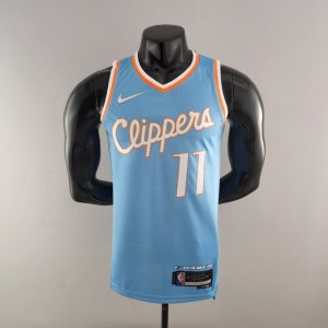 2022 WALL#11 Los Angeles Clippers City Edition NBA Jersey Blue