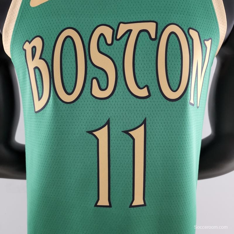 2020 IRVING #11 Boston Celtics City Edition Green NBA Jersey