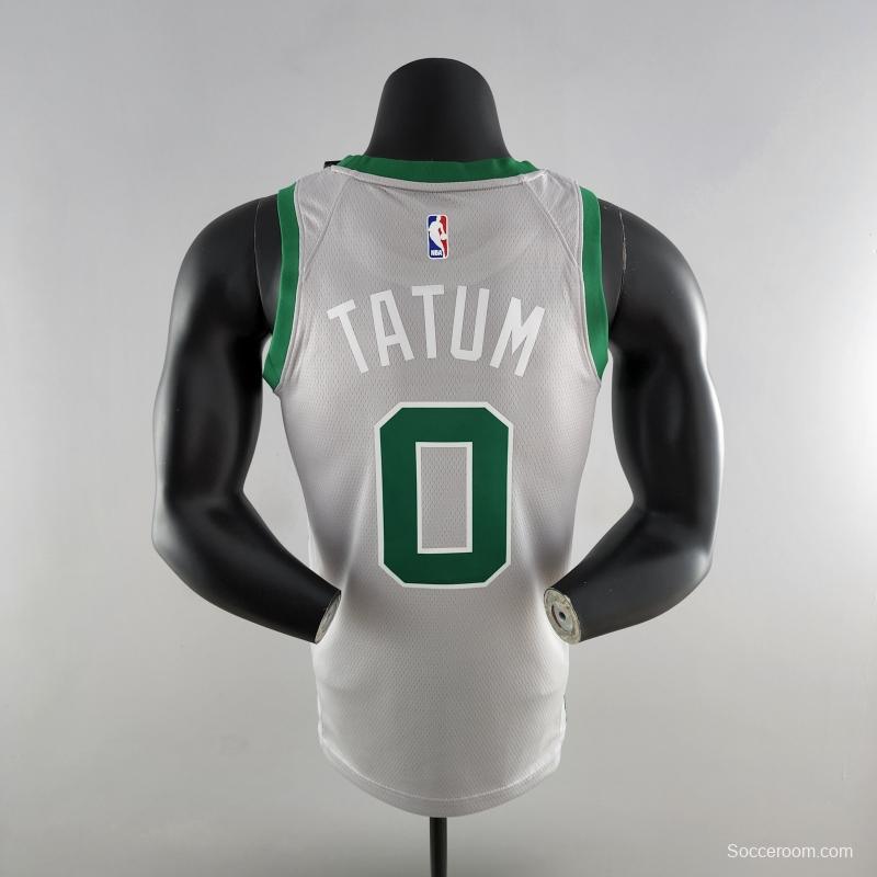 Tatum#0 Boston Celtics Grey NBA Jersey