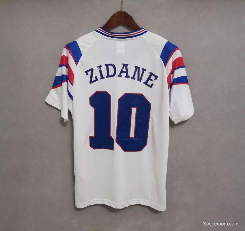 Retro 1996 France Away Soccer Jersey