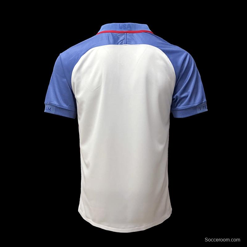 Retro 2016 USA Home Soccer Jersey