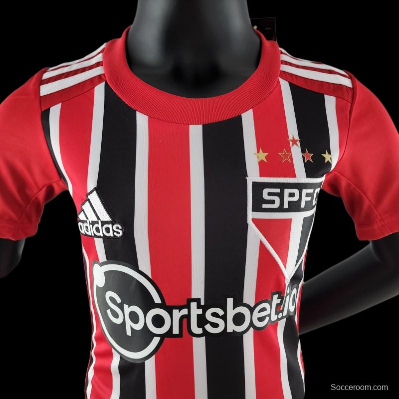 22/23 Kids Sao Paulo Away SIZE16-28 Soccer Jersey