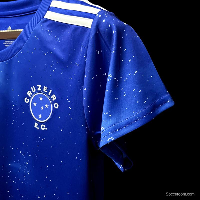 22/23 Cruzeiro Home Woman Soccer Jersey