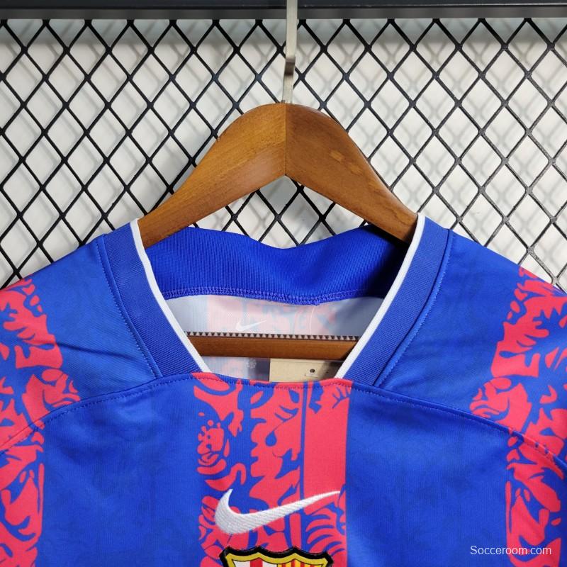 23-24 Barcelona Blue Training Jersey