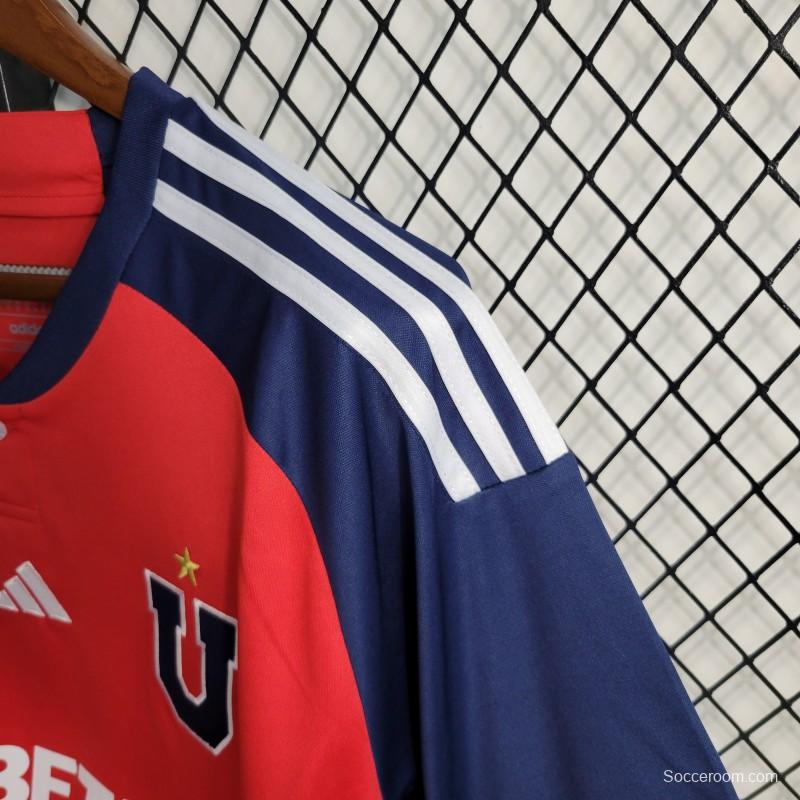 23/24 Club Universidad De Chile Away Red Jersey