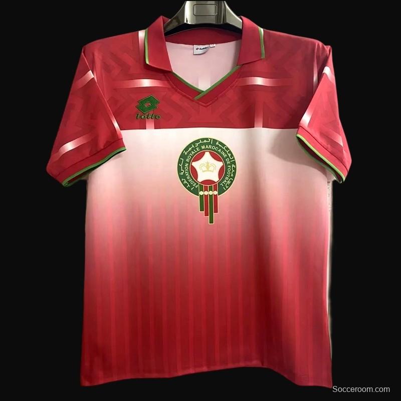 Retro 1994 Morocco Home Red Jersey