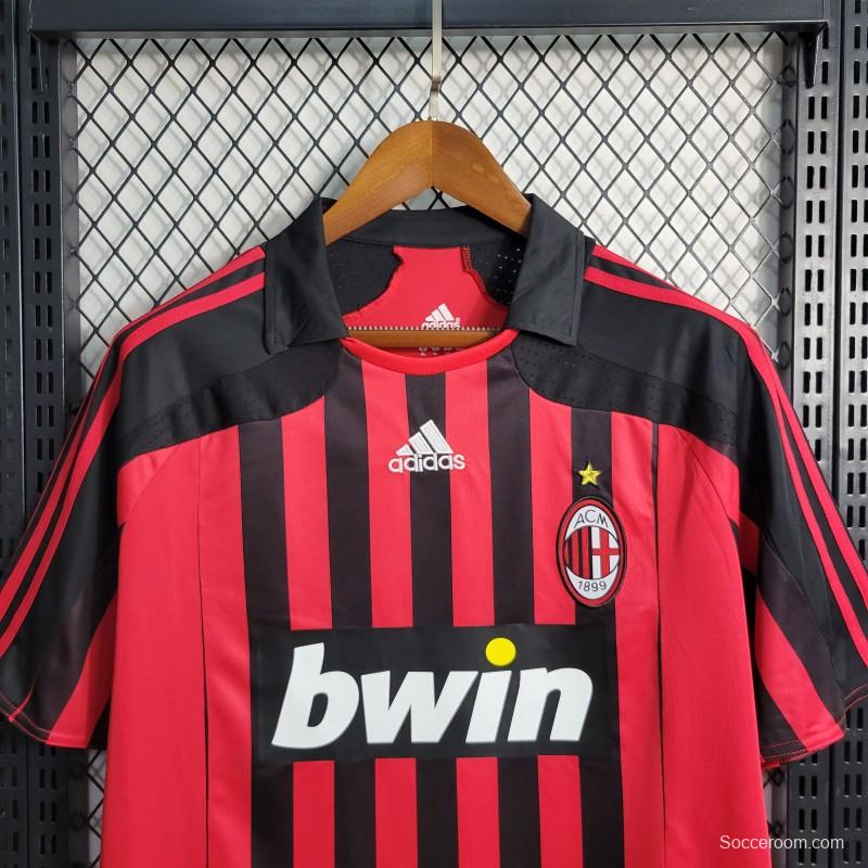 Retro 07-08 AC Milan Home Jersey