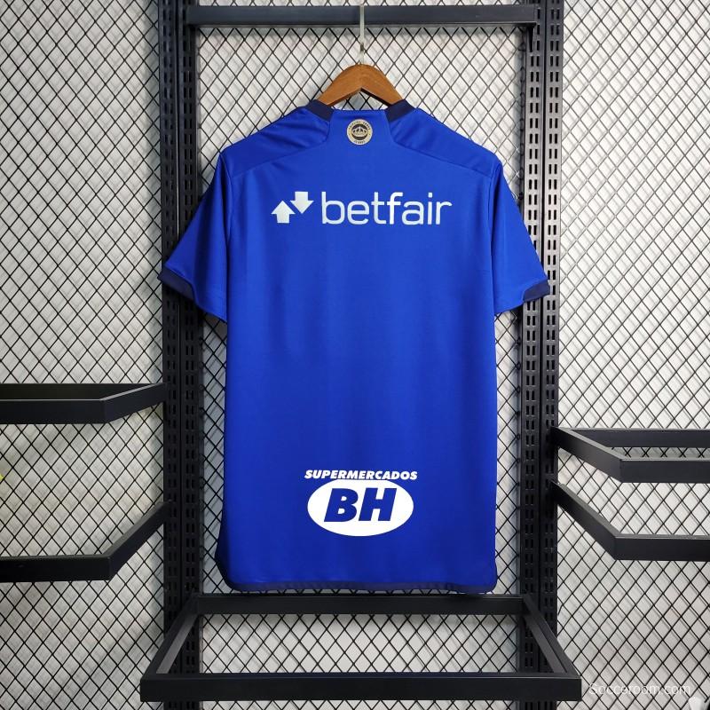 23/24 Cruzeiro Home Jersey +all Sponsors