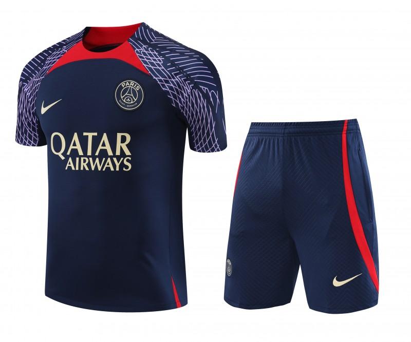 23-24 PSG Navy Short Sleeve+Shorts