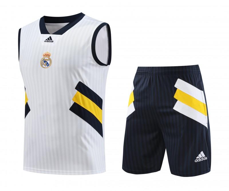 23-24 Real Madrid Remake Icon White Vest Jersey+Shorts