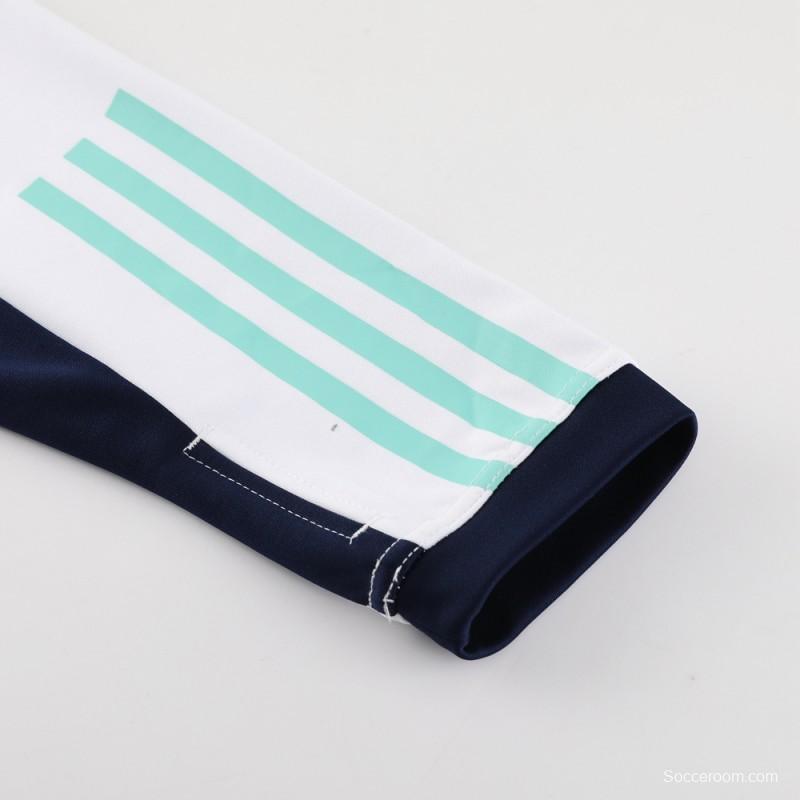 23/24 Ajax White Half Zipper Jacket+Pants