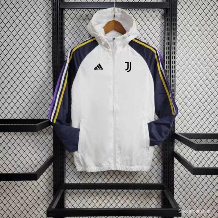 24/25 Juventus White Windbreaker