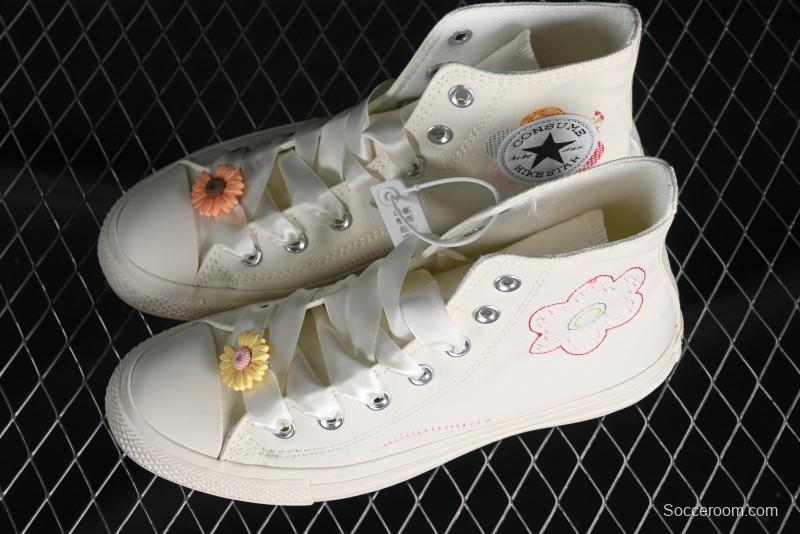 Converse All Star Retro Daisy Floral High Top Casual Sneakers - A05195C