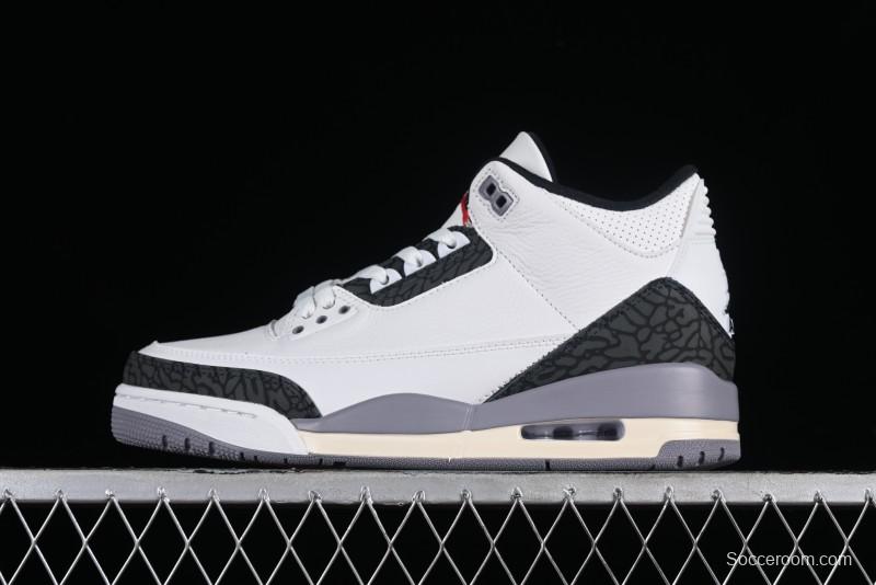 Nike Air Jordan 3 Retro Cement Grey Sneakers - CT8532-106