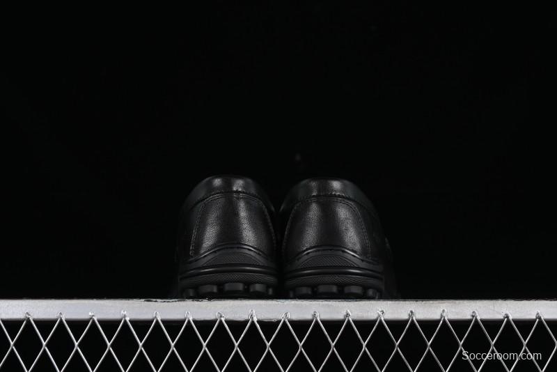 ECCO Soft Moc Series Loafers Men's British Slip-On Driving Shoes - 65707001001