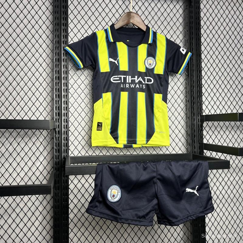 24/25 Kids Manchester City Away Jersey