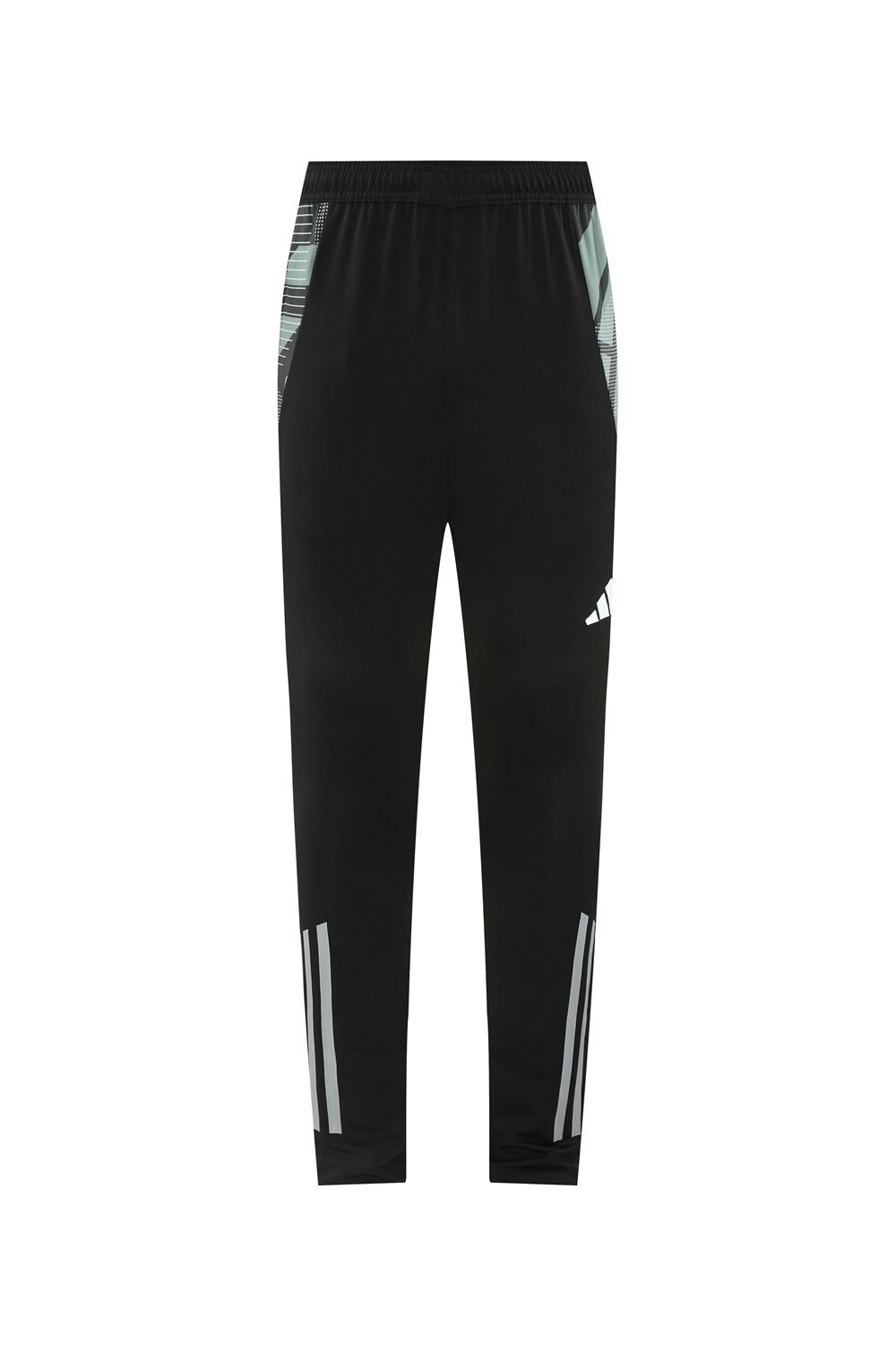 2024 Adidas Black/Grey Half Zipper Jacket +Long Pants