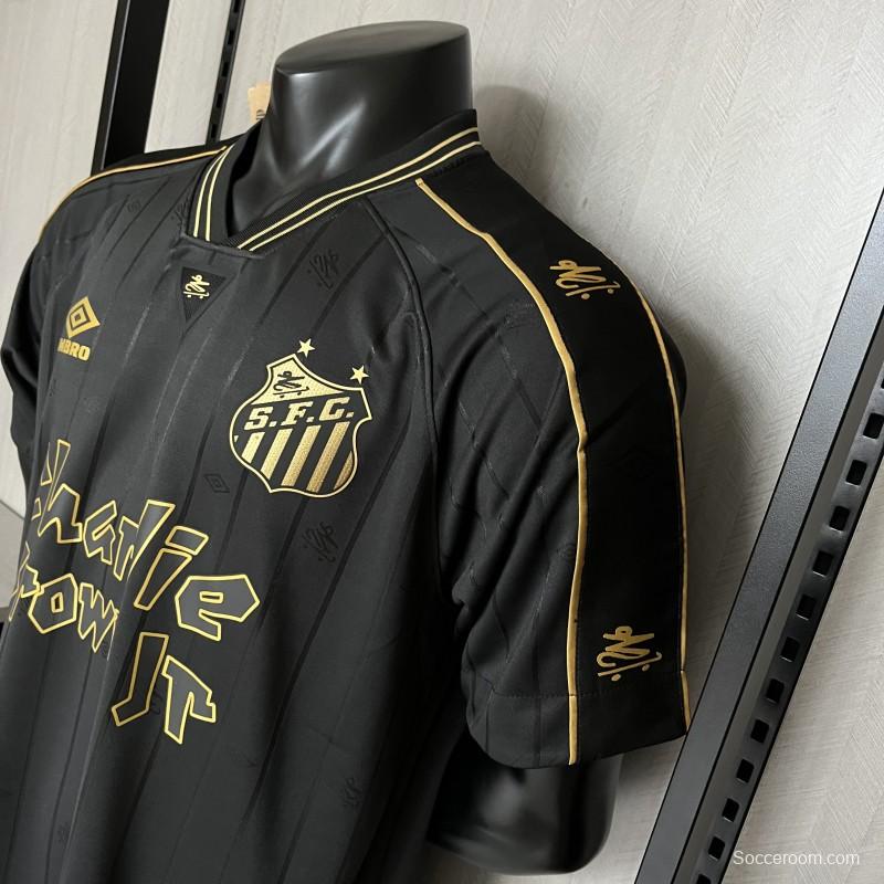 24/25 Santos Charlie Brown Jr Special Black Jersey