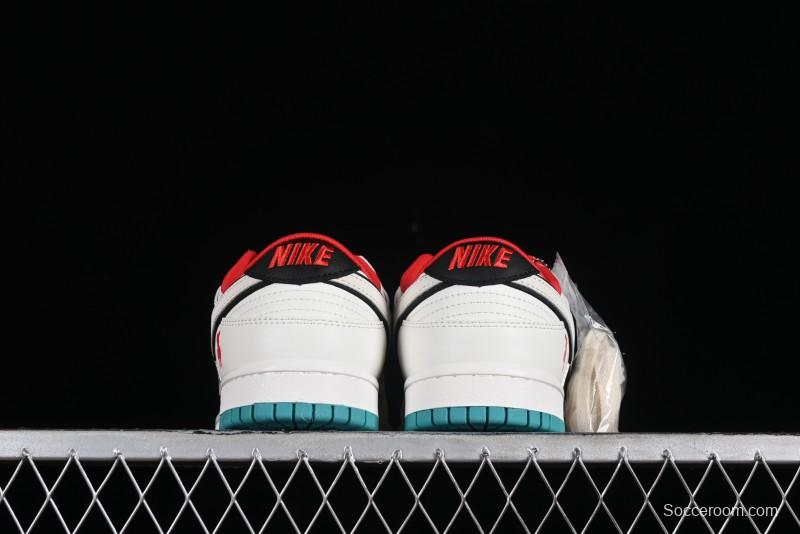 Nike SB Dunk Low LV Collaboration - Beige Violent Bear Anniversary High-End Custom Low-Top Casual Skate Shoes - SJ2068-240