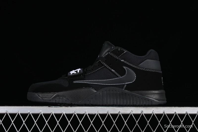 Nike Travis Scott x Jordan Cut The Check AJ1 Basketball Shoes with Velcro Strap - DR9317-001