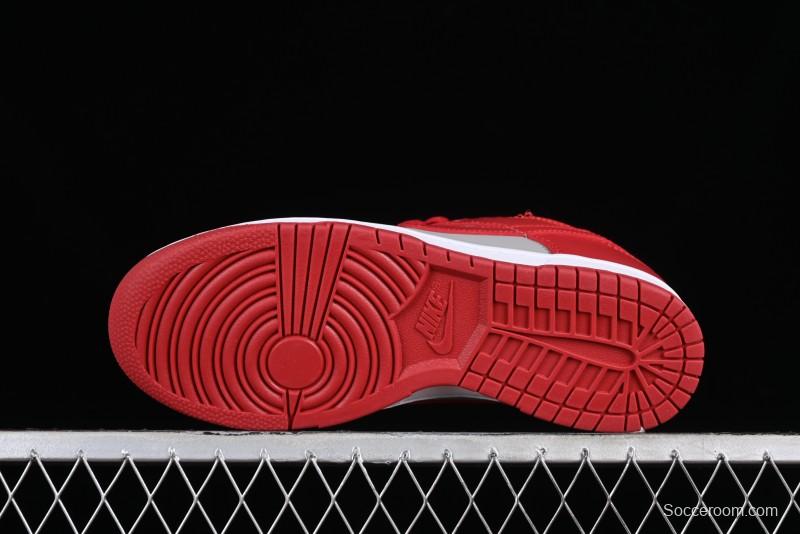 Nike SB Dunk Low Grey Red Colorway Low-Top Casual Skateboarding Shoes - CW1590-0002